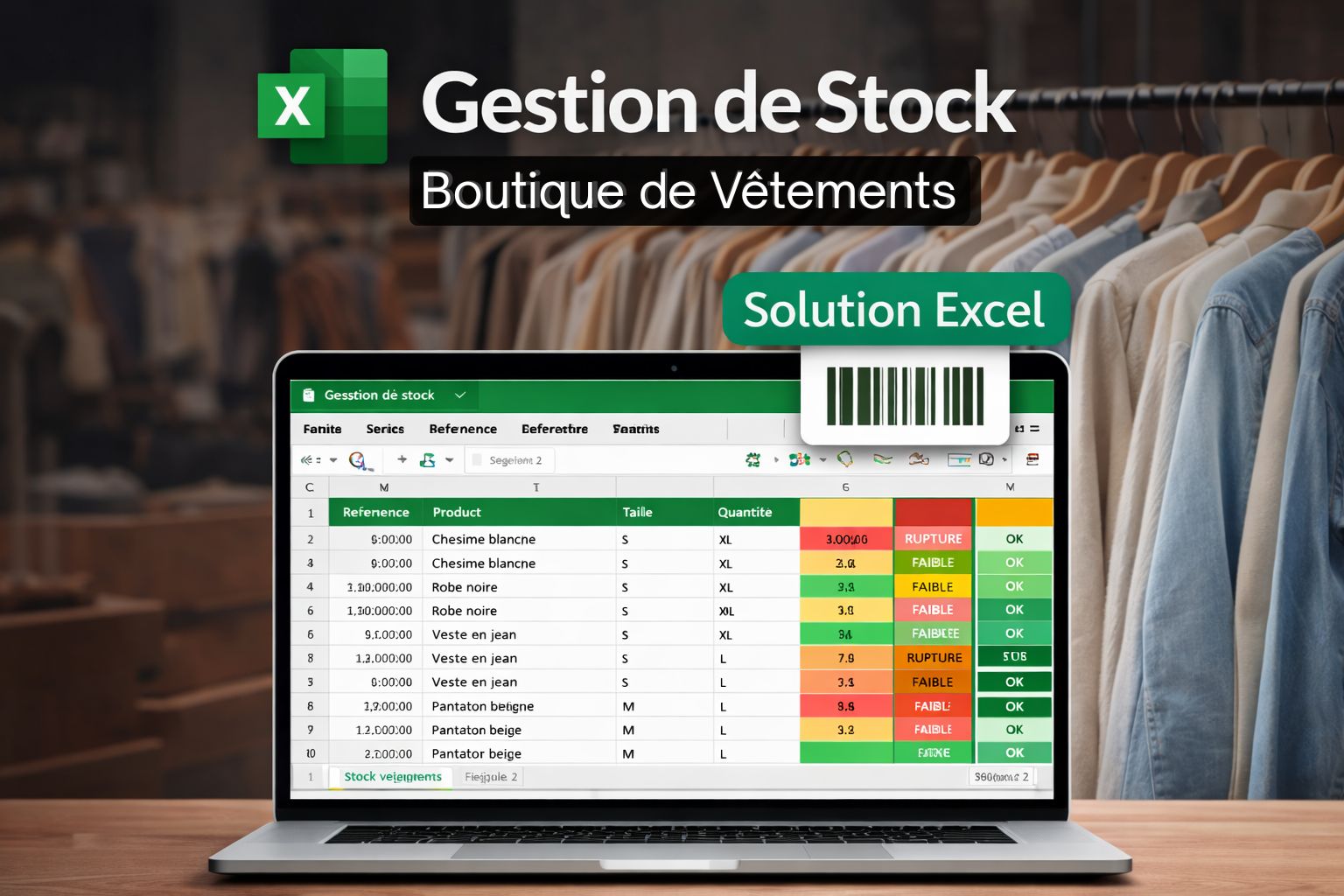 Gestion Stock pour Boutique de Vêtements
