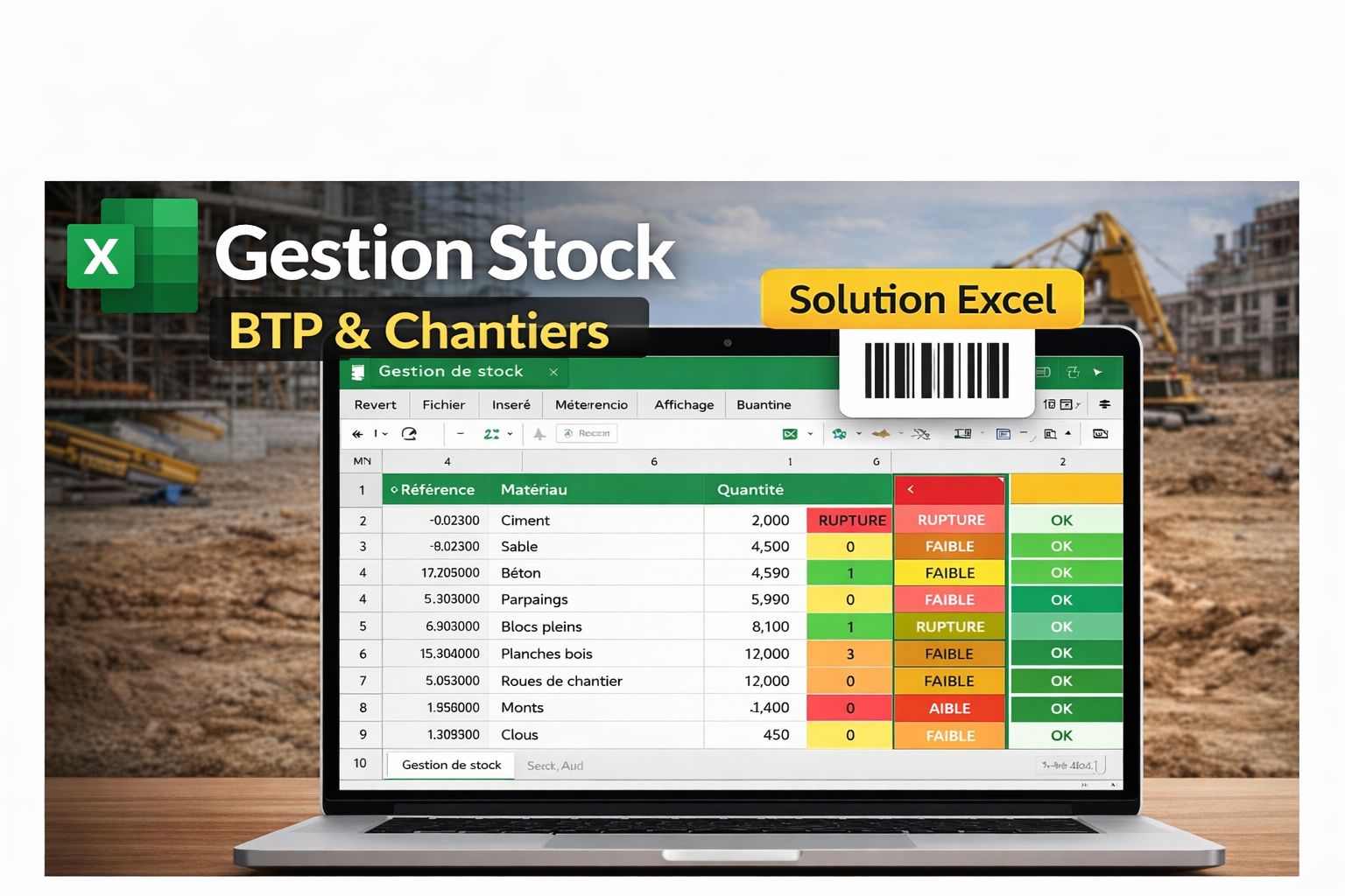 Gestion Stock BTP & Chantiers