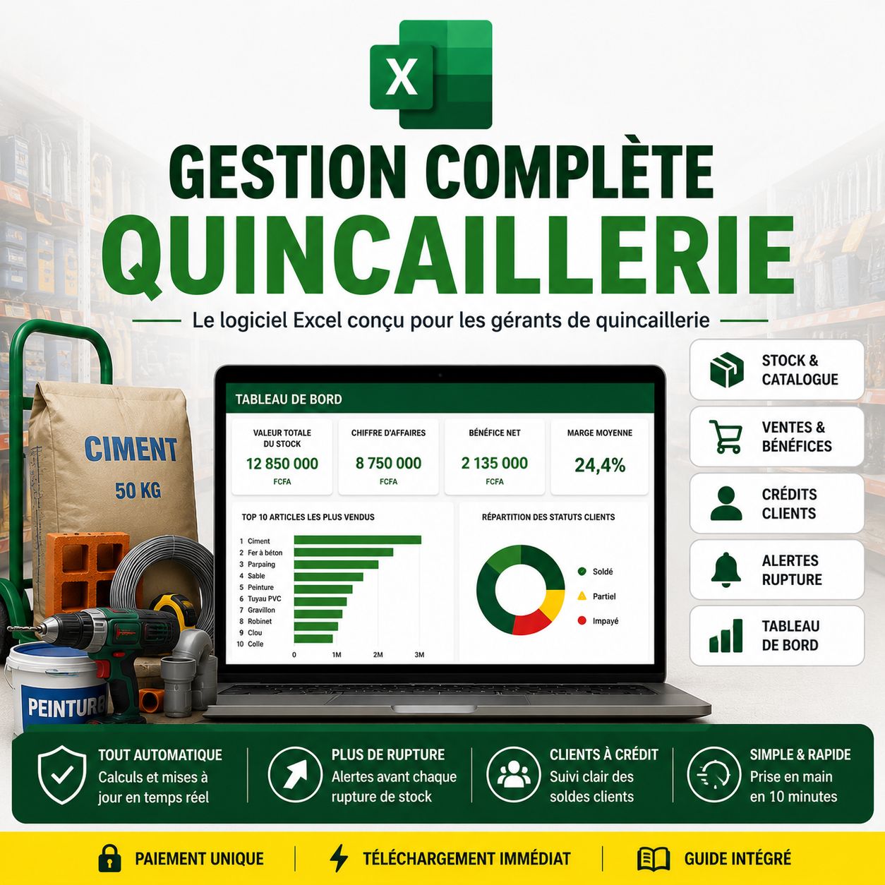 Gestion Complète Quincaillerie