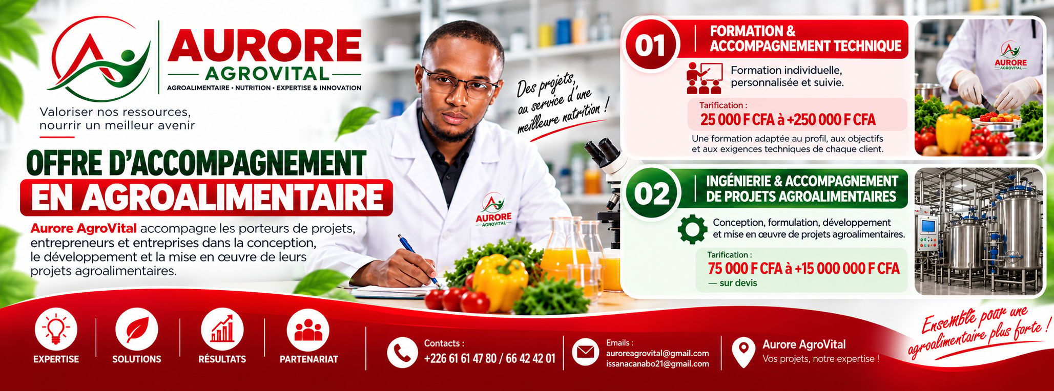 Accompagnement de projet agroalimentaire