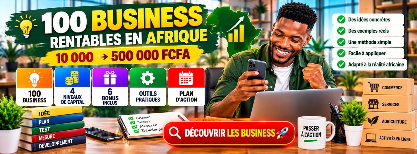 100 BUSINESS RENTABLES EN AFRIQUE