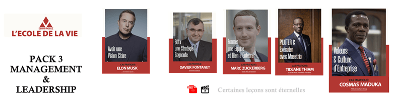 ECOLE DE LA VIE - SERIE 1 - Pack 3 - Management & Leadership