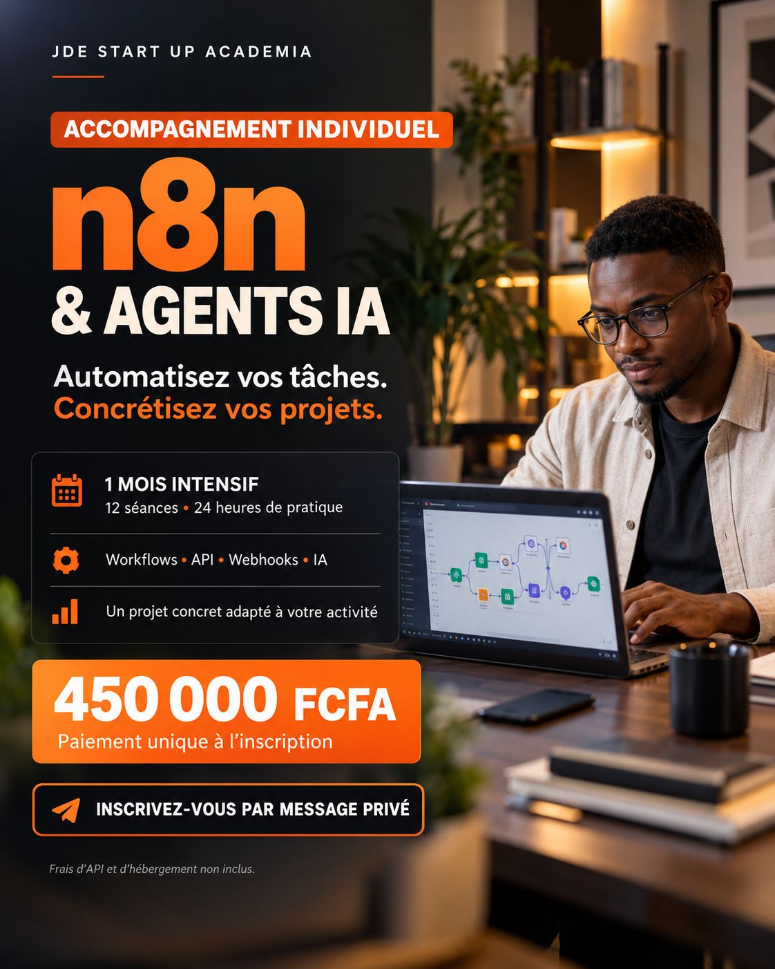 n8n & Agents IA · Accompagnement individuel PREMIUM