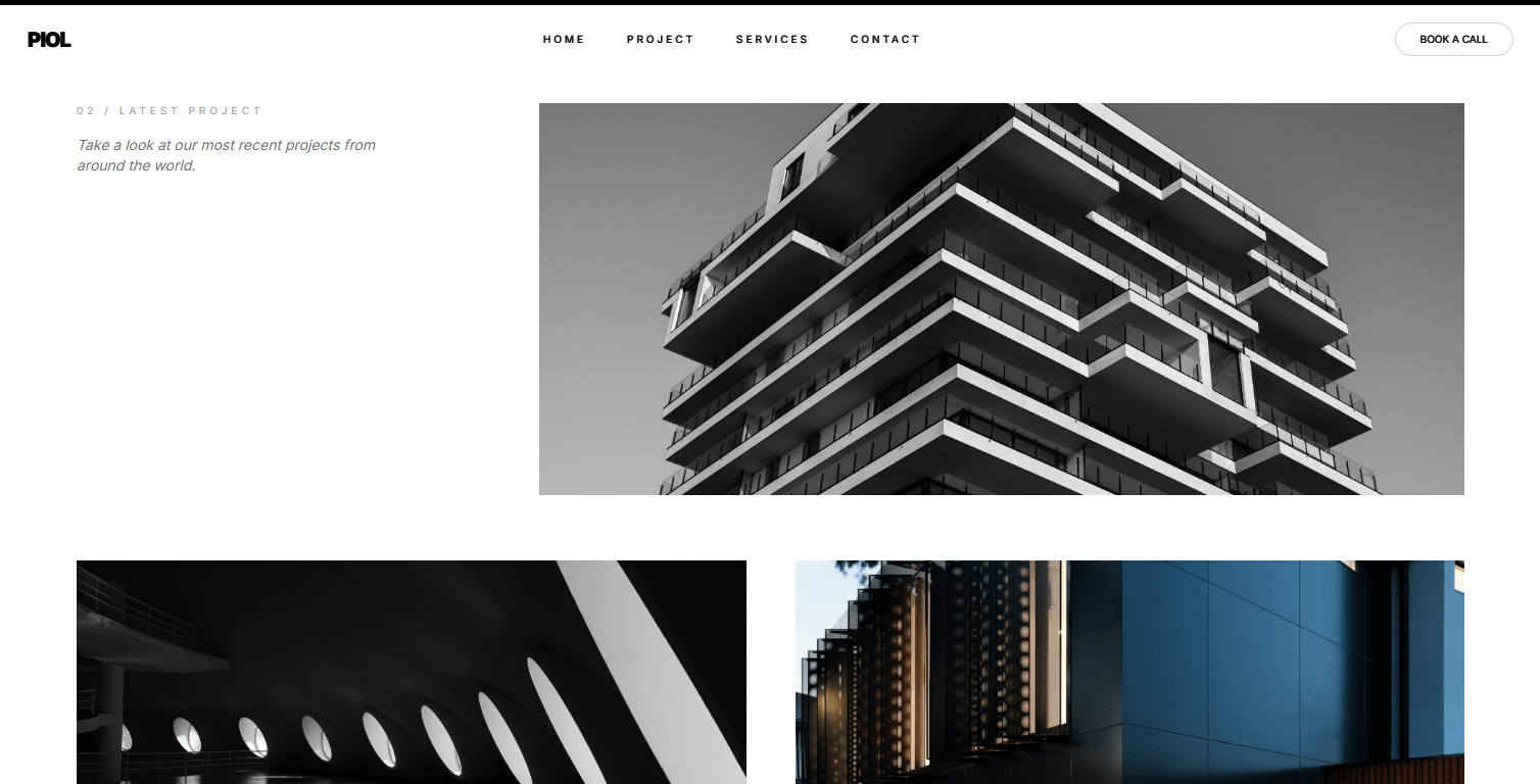 PIOL - Premium Template for Architects & Designers