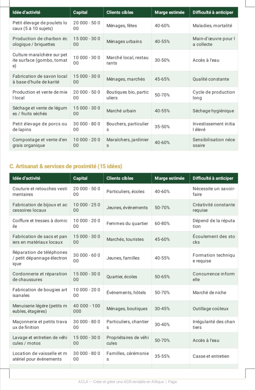 GUIDE PRATIQUE POUR CRÉER ET GÉRER UNE AGR RENTABLE