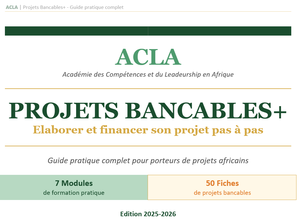 Projet Bancable en 30 Jours: Méthode Étape par Étape pour Sécuriser le Financement