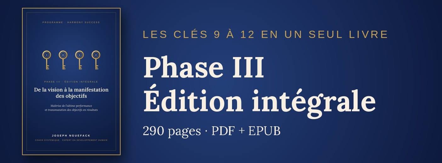 Phase III · Édition intégrale : de la vision à la manifestation des objectifs