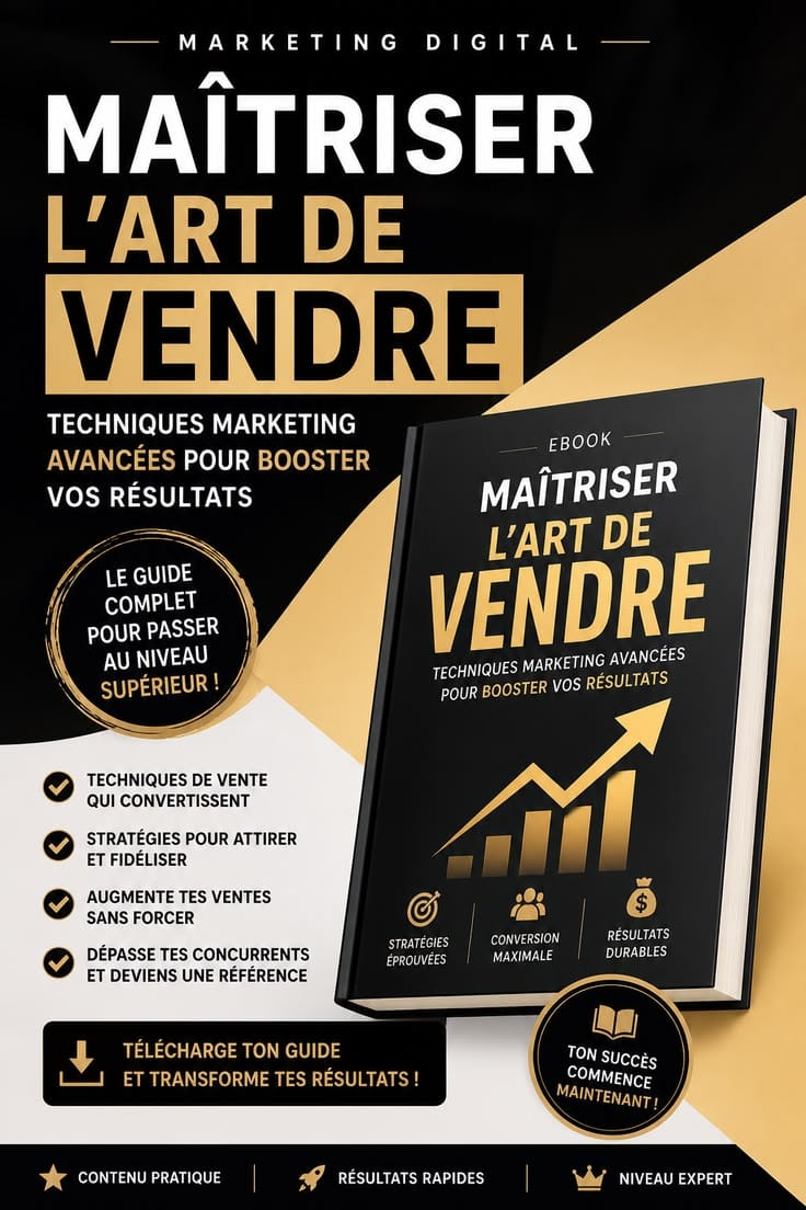 MAÎTRISER L’ART DE VENDRE : Techniques Marketing Avancées pour Booster Vos Résultats Rapidement