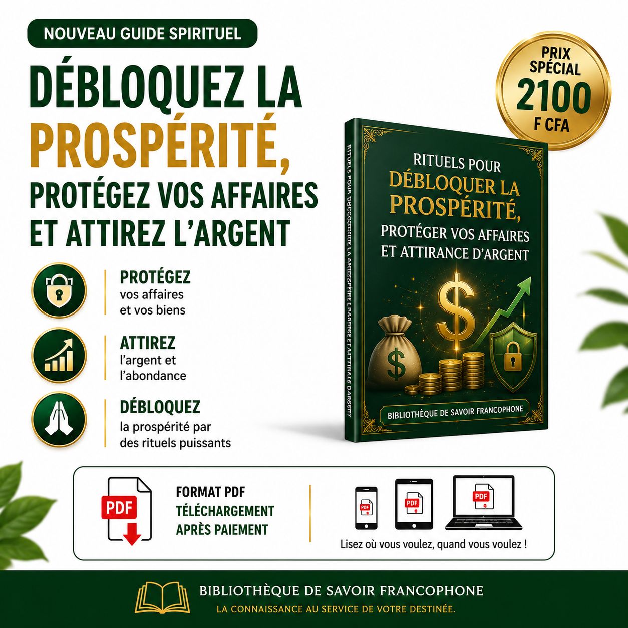 Les secrets spirituel de Commerce, transport et attraction d'argent