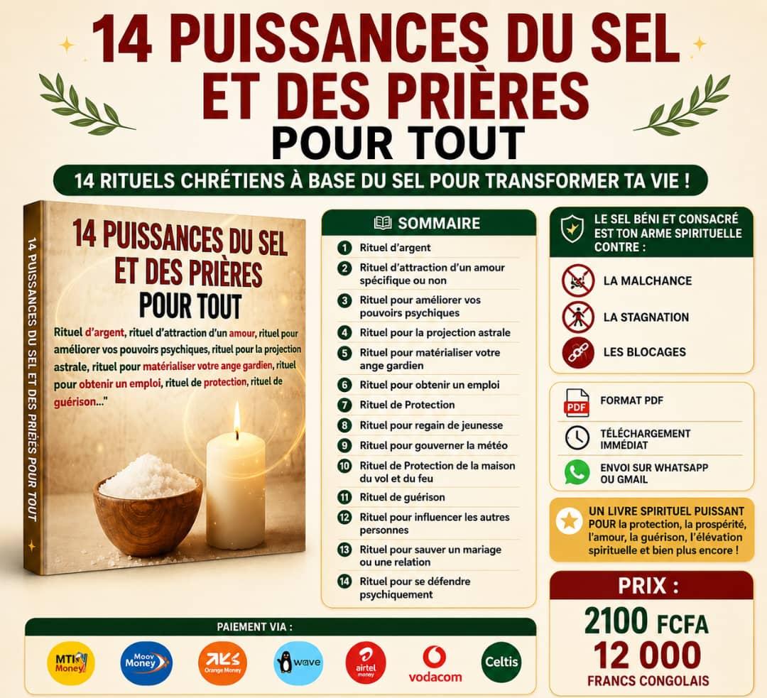 14 puissants secrets du Sel et des prières
