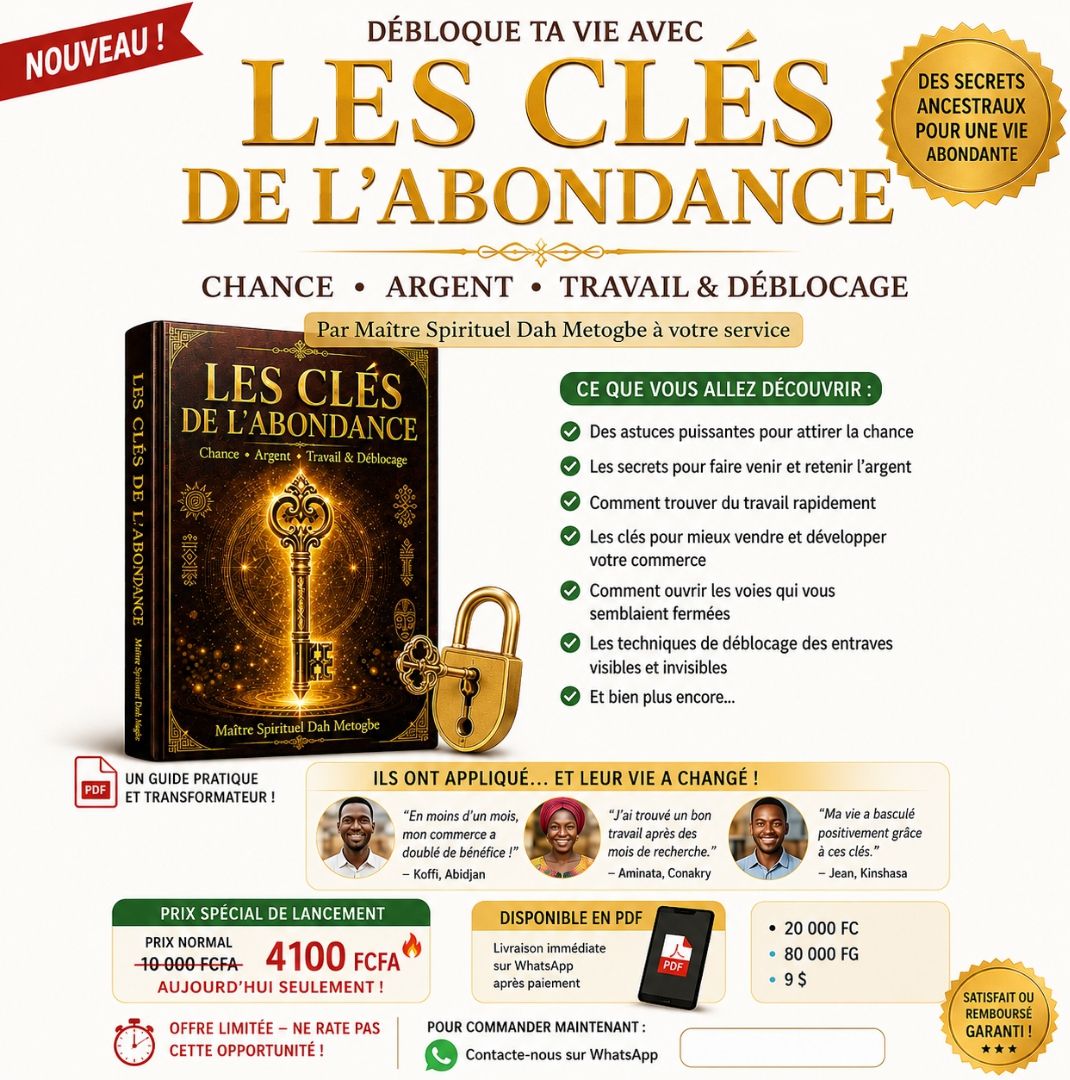 LES CLÉS DE L'ABONDANCE