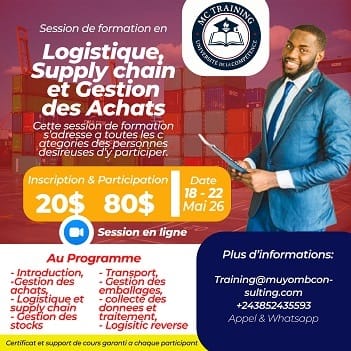 Session de formation en Logistique, Supply chain et gestion des achats