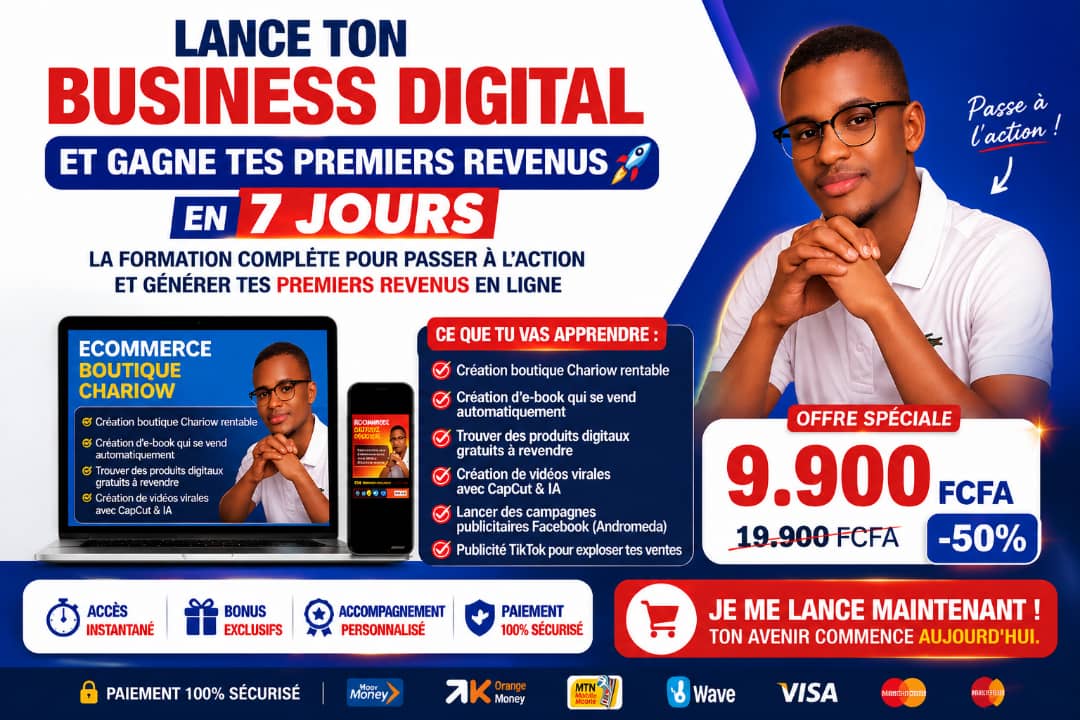 Génère de l’Argent avec des Produits Digitaux en Afrique (Même Sans Stock !)