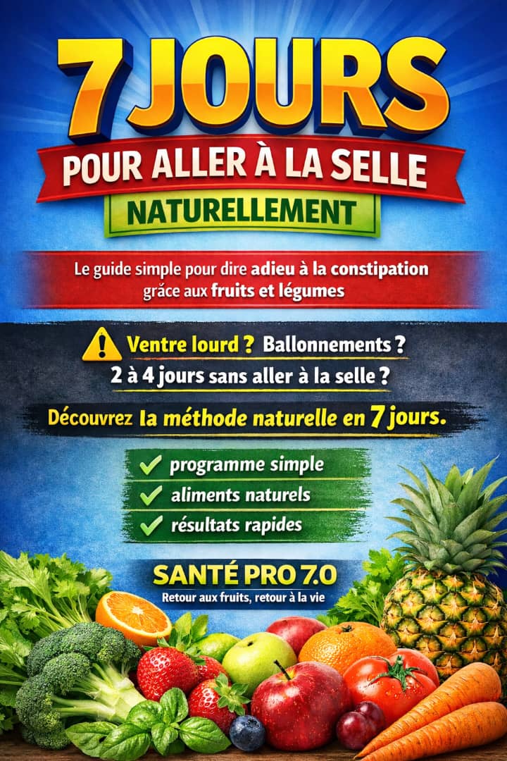 7 JOURS POUR DIRE ADIEU LA CONSTIPATION