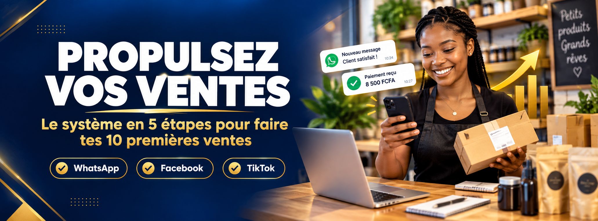 Propulsez vos ventes : Formation marketing digital en 5 étapes pour vos 10 premières ventes