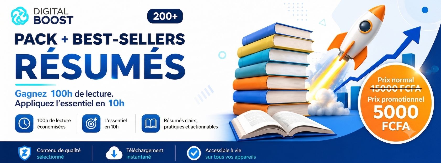 200 Livres incontournables de Pouvoir – Votre Pack Découverte pour Croissance Personnelle & Business