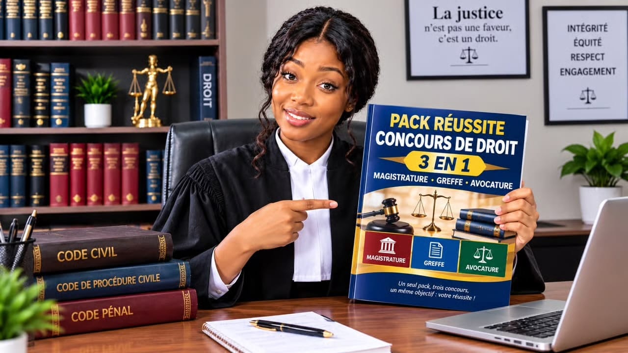 PACK RÉUSSITE – CONCOURS DE DROIT 3 EN 1 Magistrature • Greffe • Avocature