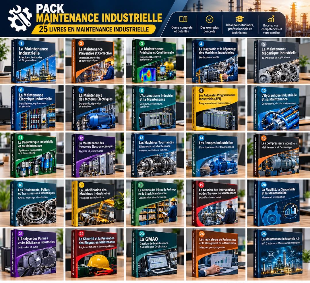 PACK MAINTENANCE INDUSTRIELLE (25 LIVRES EN MAINTENANCE INDUSTRIELLE)