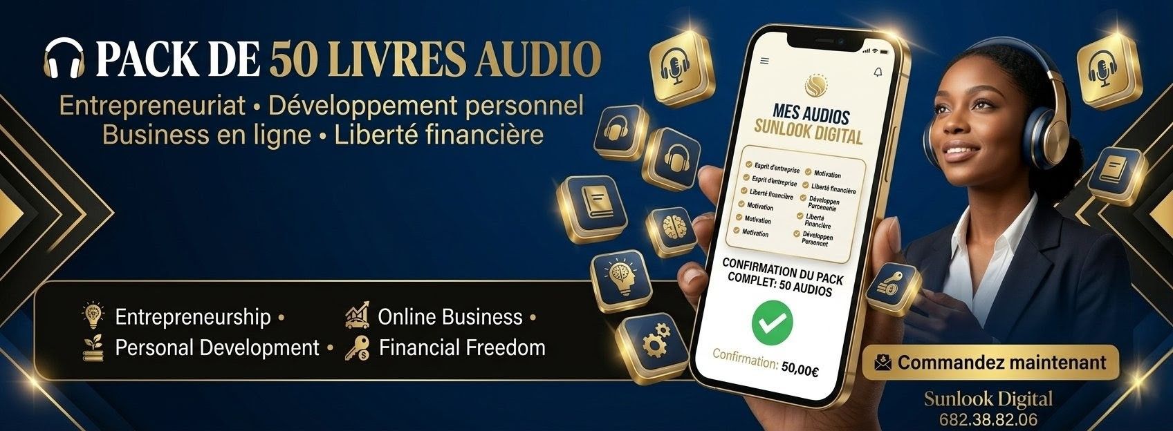 Pack de 50 Audios pour Réussir et Entreprendre