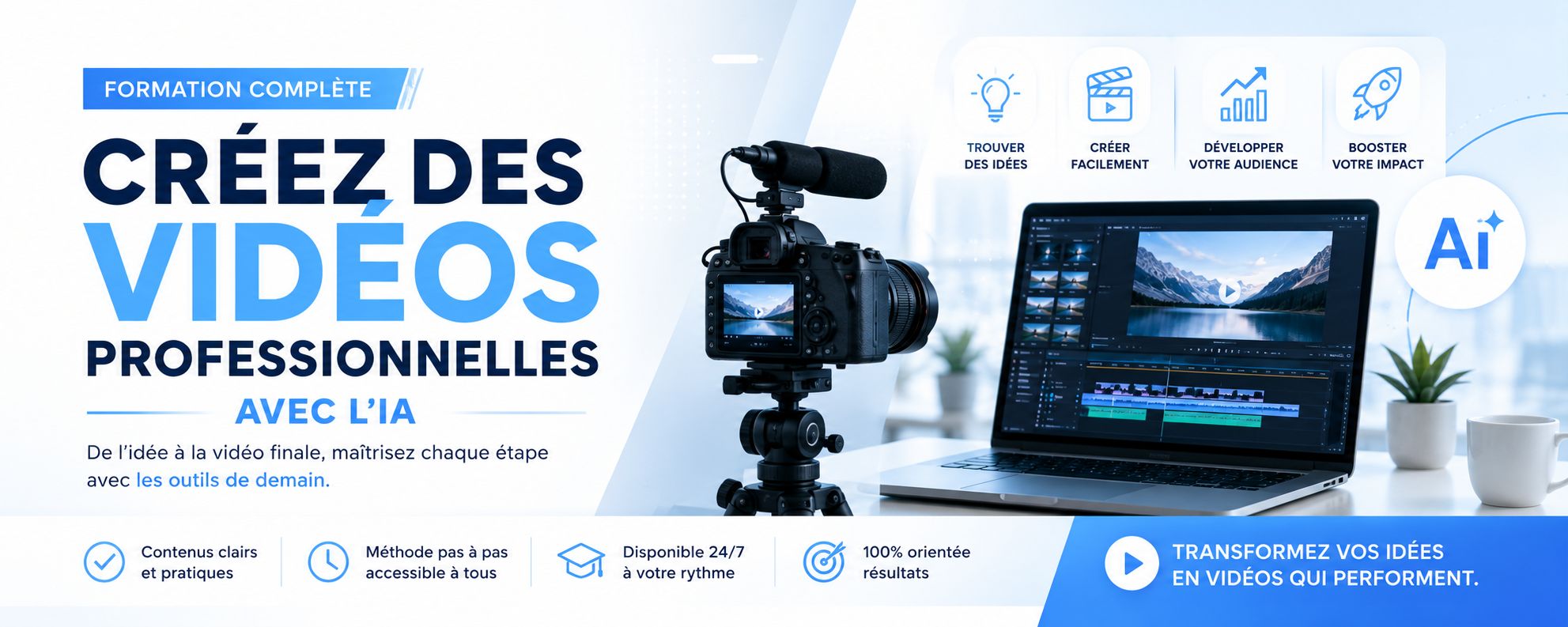 CRÉATION DE VIDÉOS AVEC L'IA