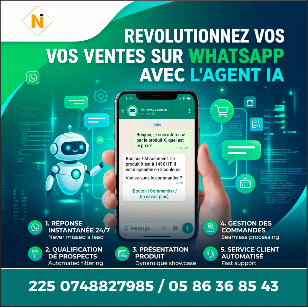 CREATION D'AGENT IA WHATSAPP