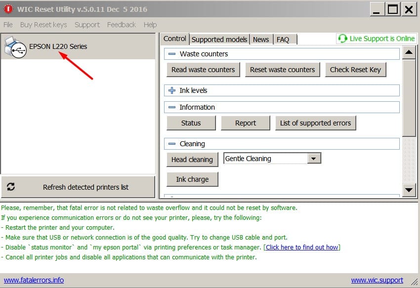 WIC Reset Utility