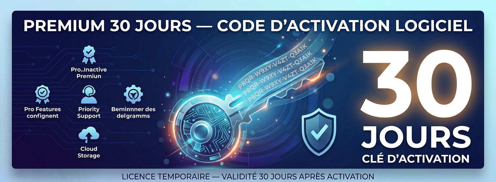Premium 30 jours — Code d’activation logiciel :FootAnalyst AI