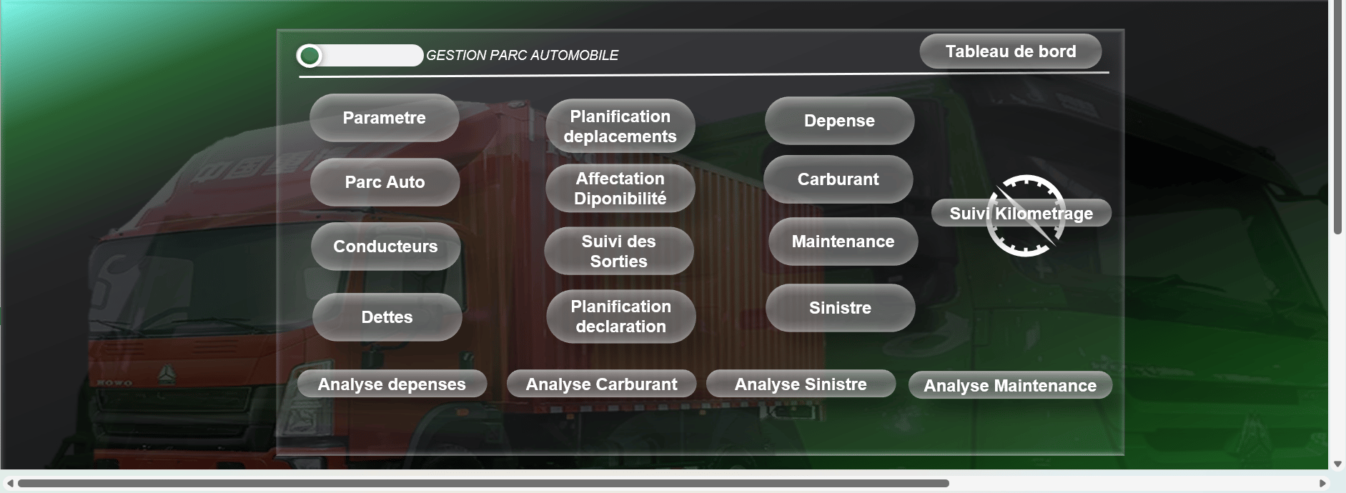 FICHIER GESTION PARC AUTOMOBILE