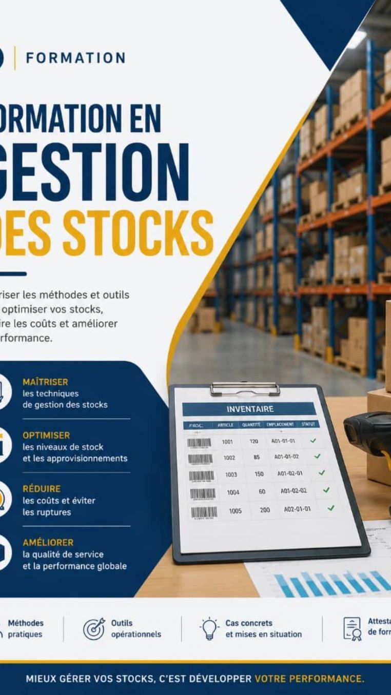formation en gestion des stocks