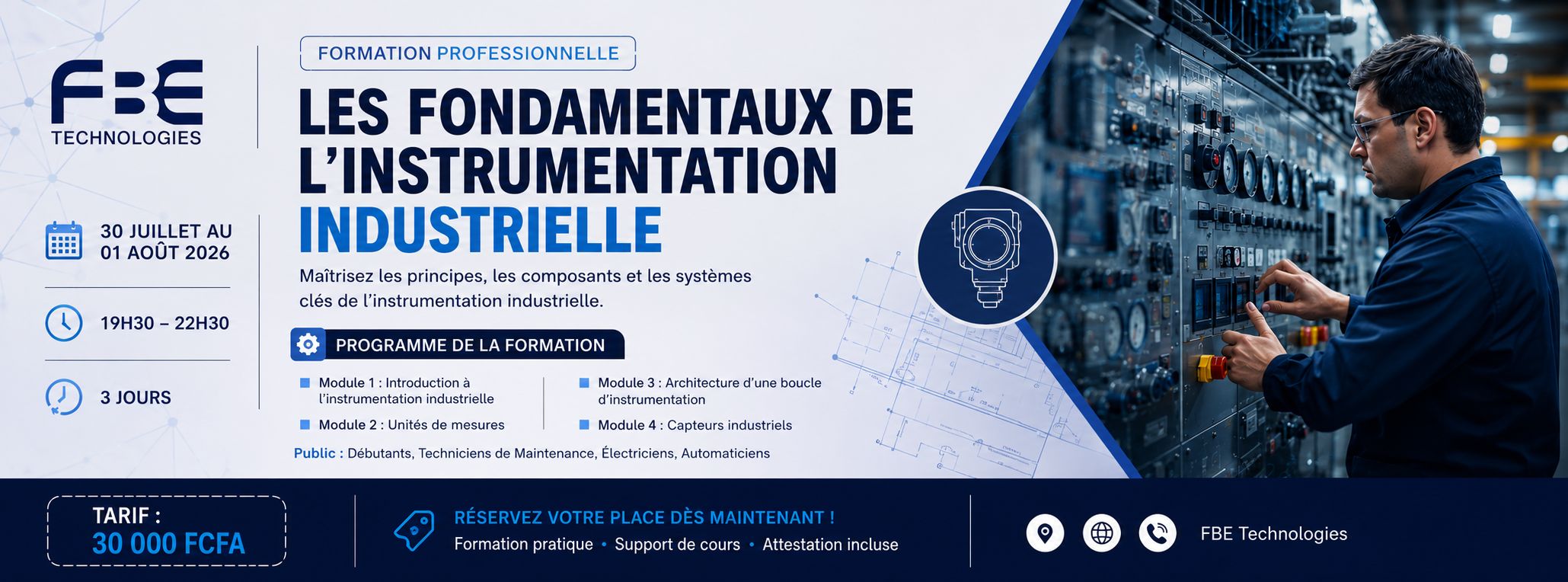 10 — Instrumentation Industrielle : mesurer la température, la pression et le débit