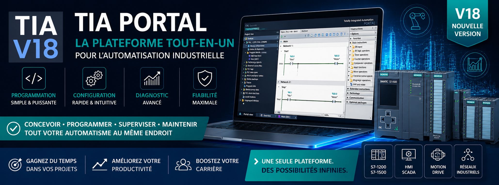 12 — TIA Portal : programmer et dépanner les automates Siemens
