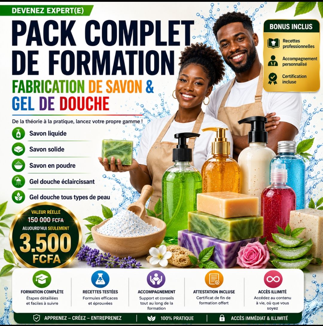La Formation Ultime en Savonnerie : Fabriquez, Personnalisez et Commercialisez Vos Propres Savons