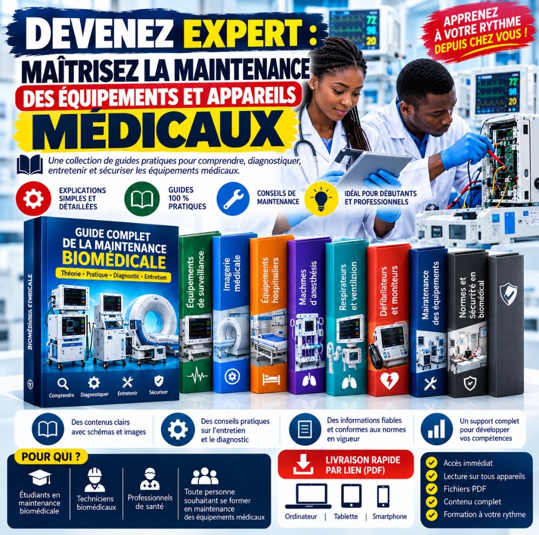 DEVENEZ EXPERT : MAÎTRISEZ LA MAINTENANCE DES ÉQUIPEMENTS ET APPAREILS MÉDICAUX MÊME DÉBUTANT.