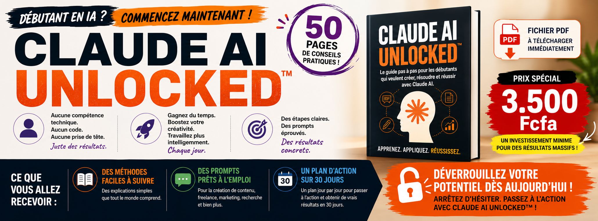 Dominez l'IA: Claude AI Unlocked - Votre eBook Essentiel pour Débutants