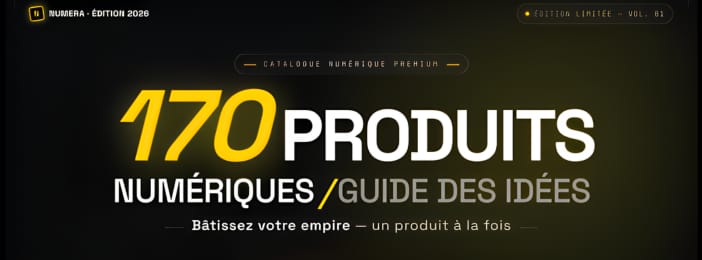 Le catalogue secret des produits digitaux qui se vendent en 2026