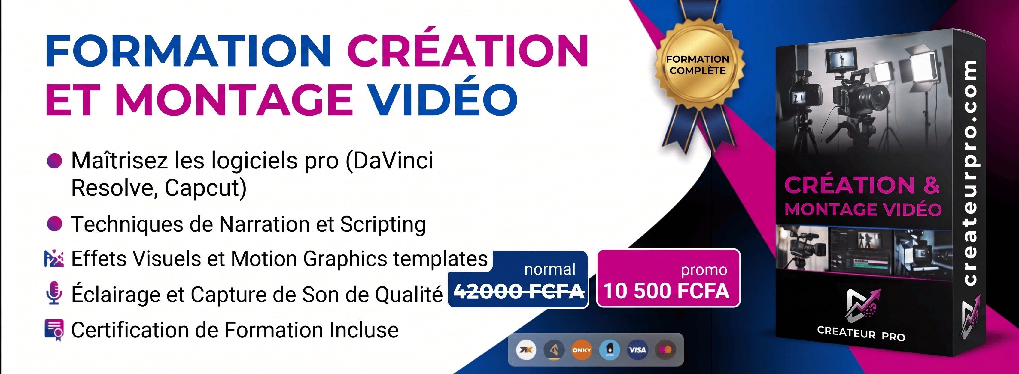 Createur Pro: Filmage et Montage vidéo