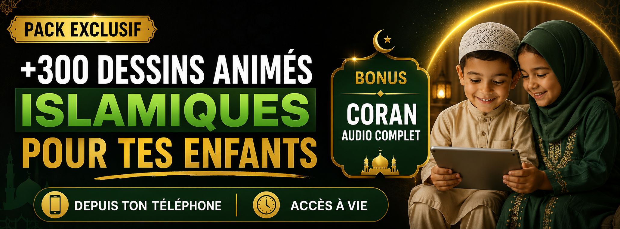 Occupe tes enfants ces vacances avec +300 dessins animés qui leur apprennent le Coran en s'amusant