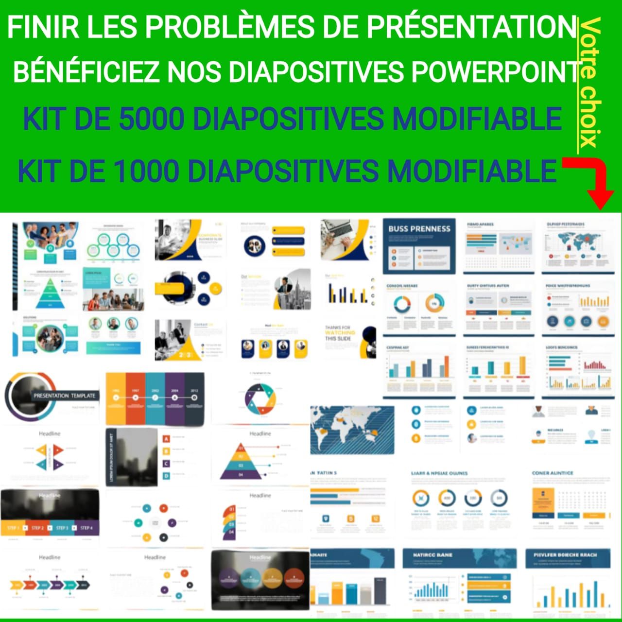 Finir les problèmes des présentations avec nos diapositives PowerPoint