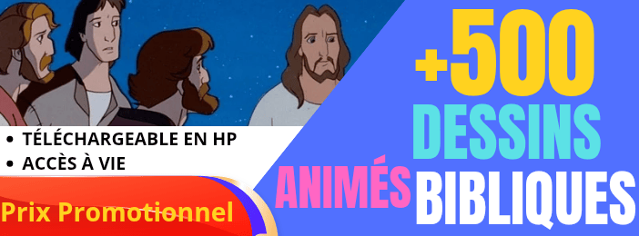 + 500 DESSINS ANIMÉS BIBLIQUES AVEC DROIT DE REVENTE