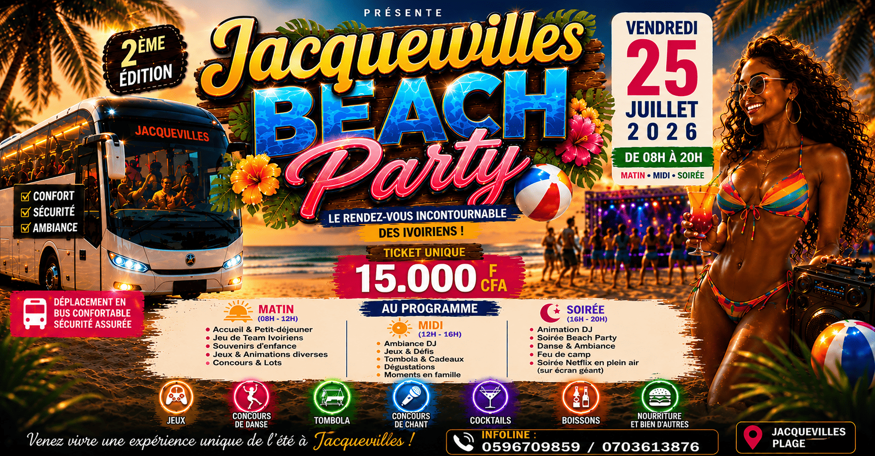 JACQUEVILLE BEACH PARTY ÉDITION II