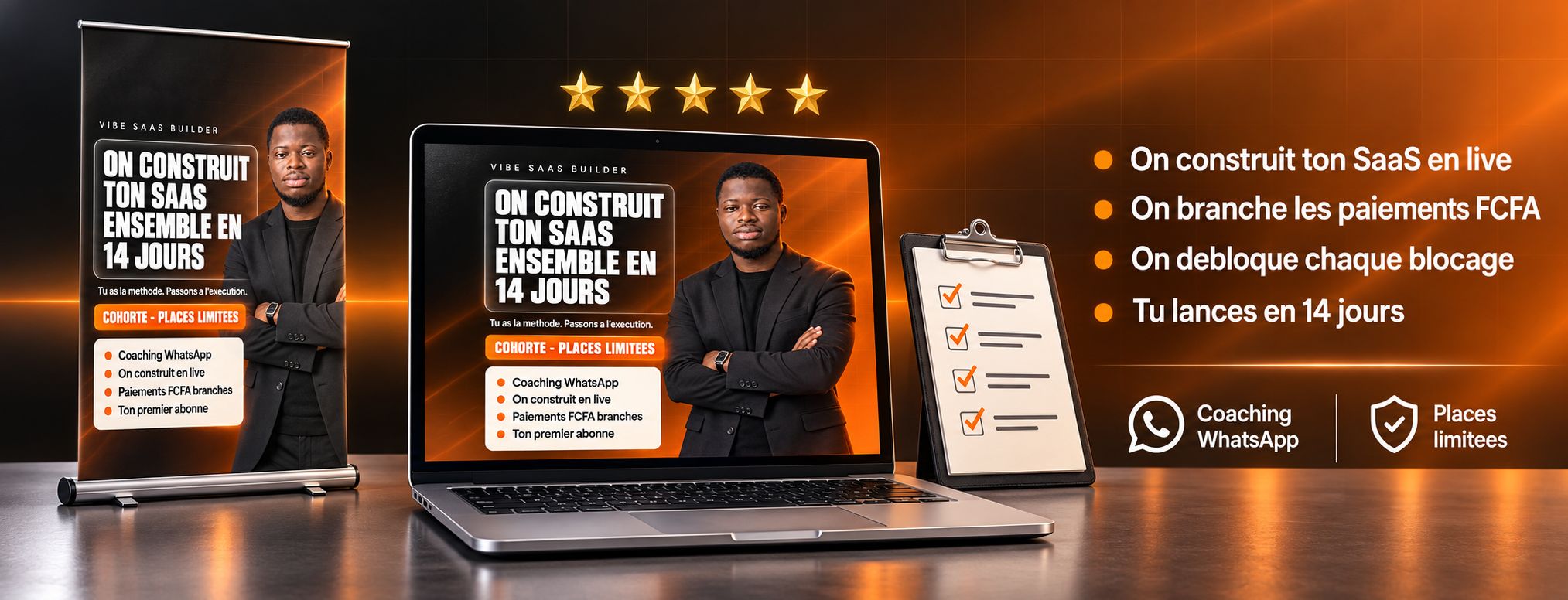 Vibe SaaS Builder — cohorte 14 jours