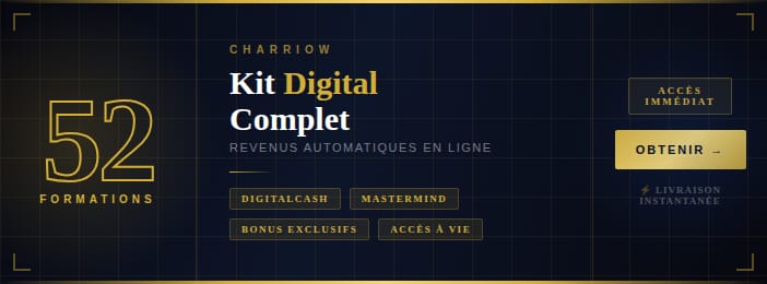 KIT COMPLET — 52 Formations Digitales | Revenus Automatiques + MasterMind Digital & Bonus Exclusifs
