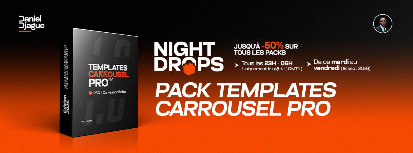 PACK TEMPLATES CARROUSEL PRO (Compatible avec : Canva &Photoshop)