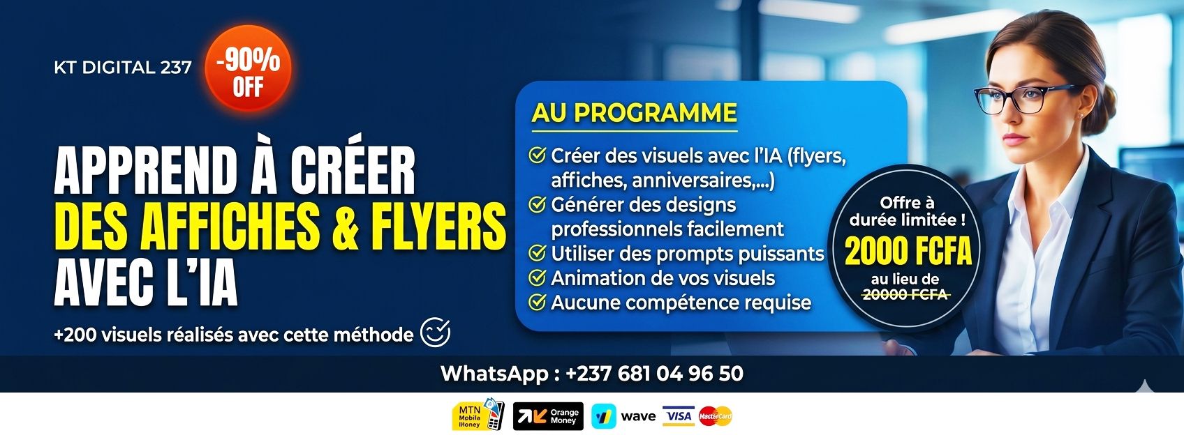 CRÉATION DES AFFICHES QUI VENDENT GRACE À L'IA