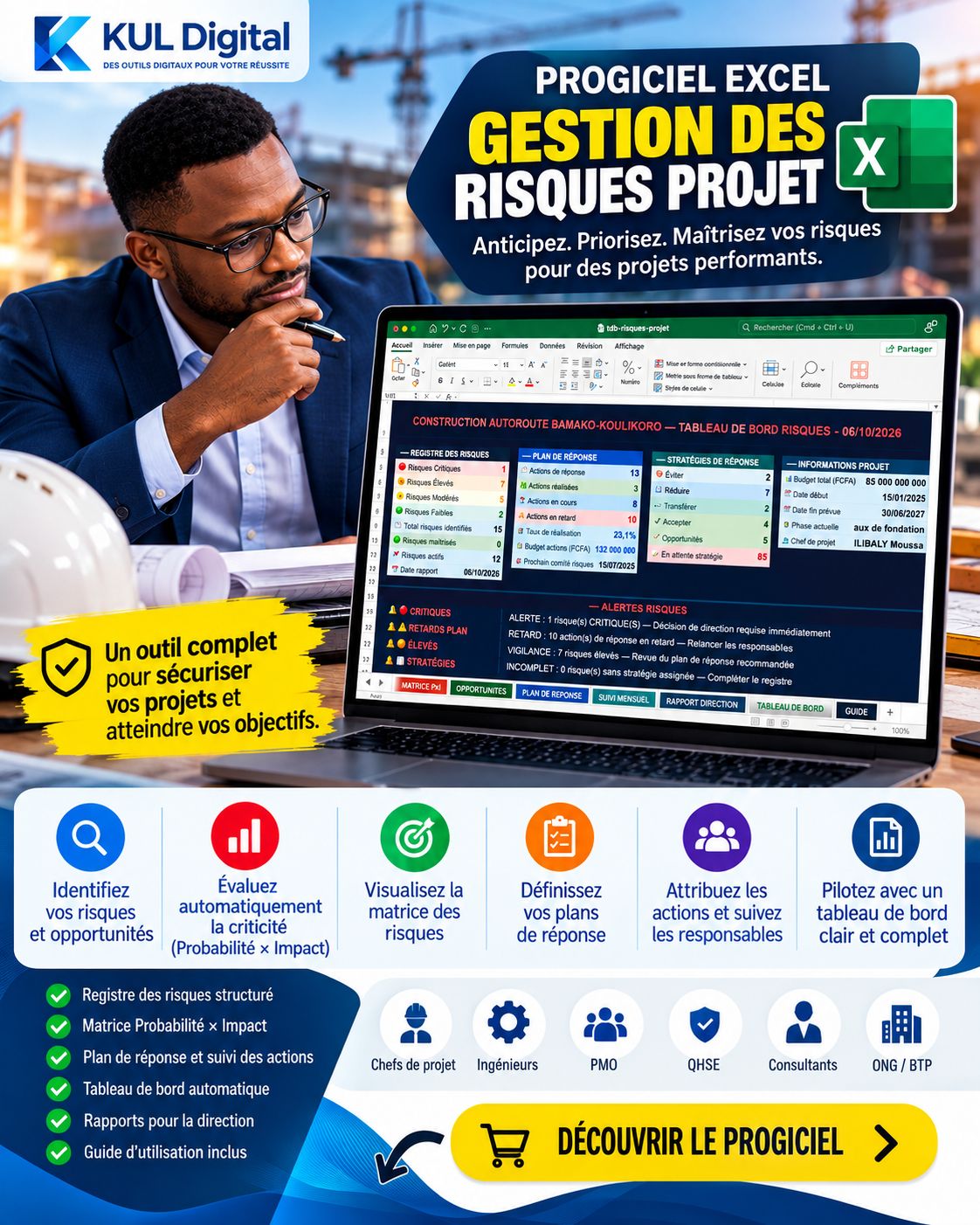 PROGICIEL EXCEL — GESTION DES RISQUES PROJET