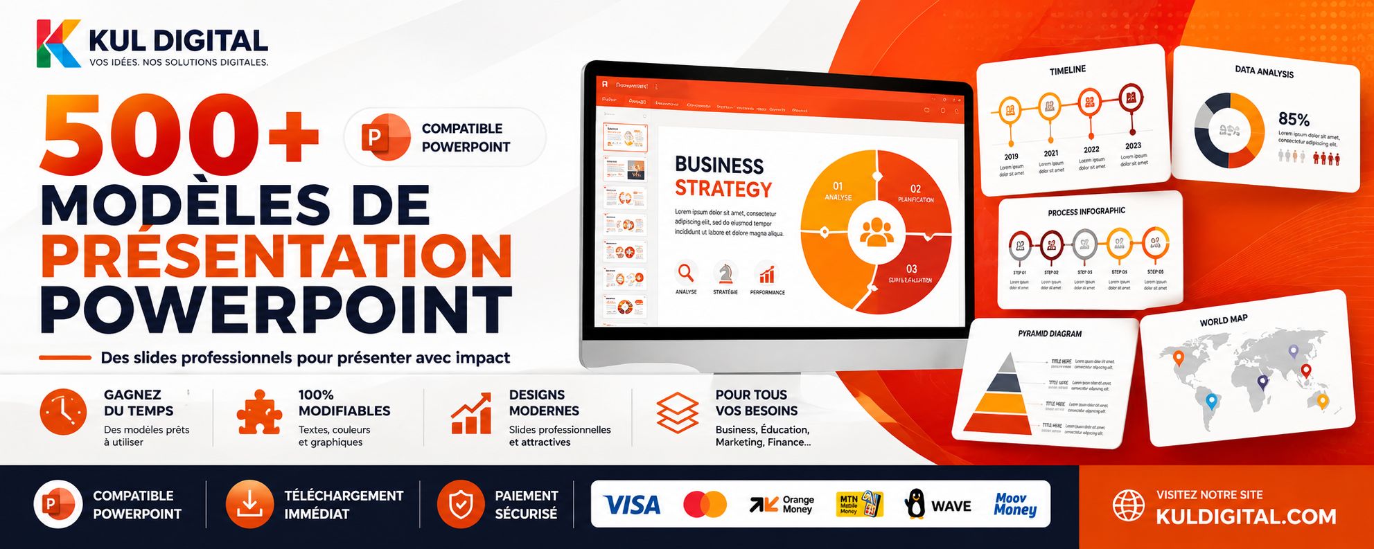 +500 modeles de présentations powerpoint