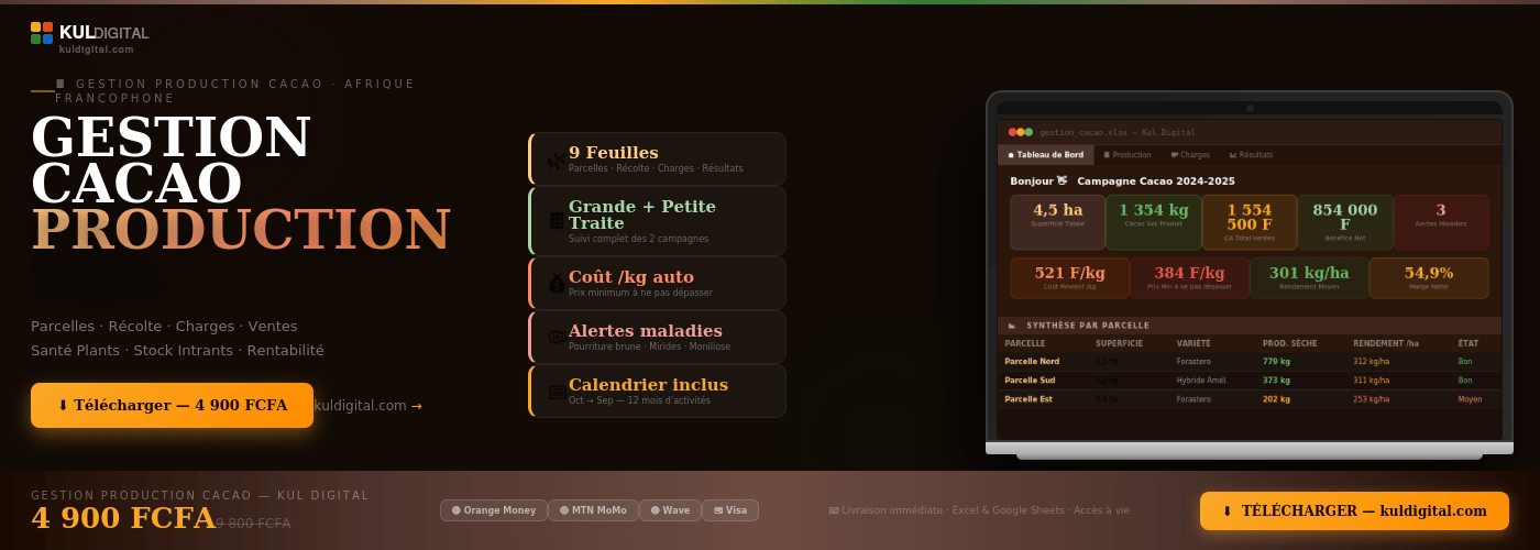 ☕ Gestion de la production de cacao