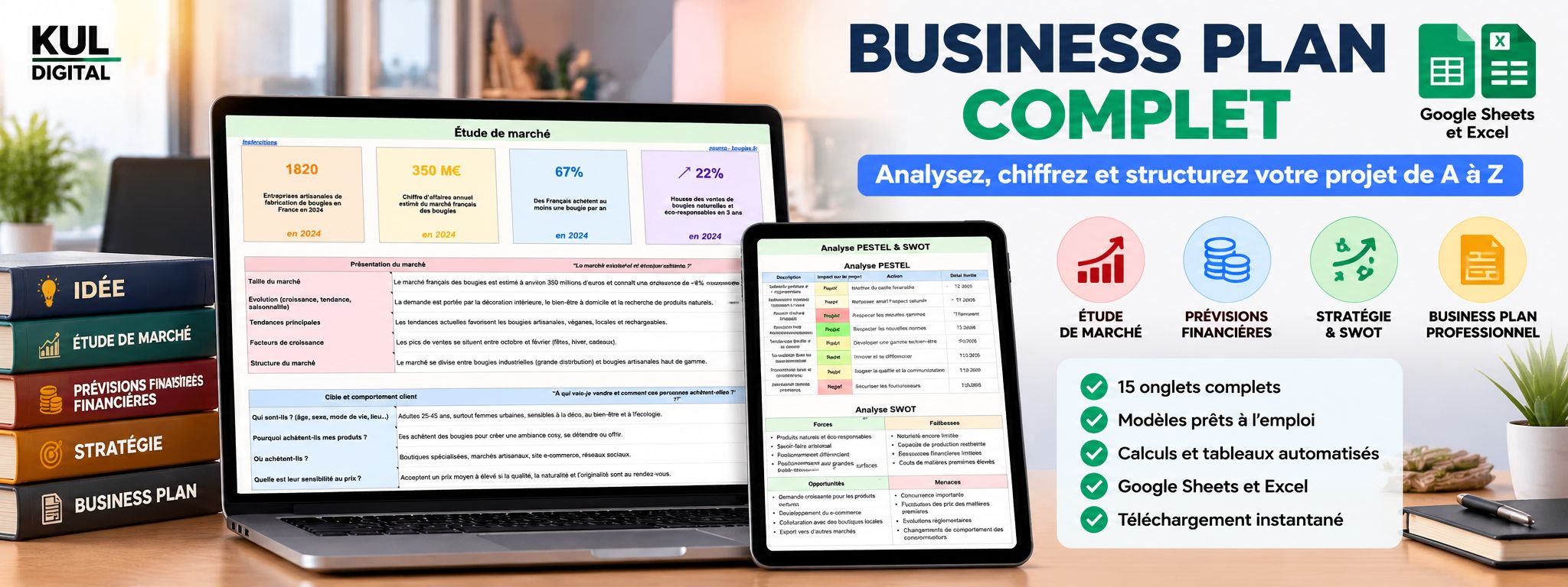 Modèle Business Plan: Tous Types de Projets + Exemple Pratique