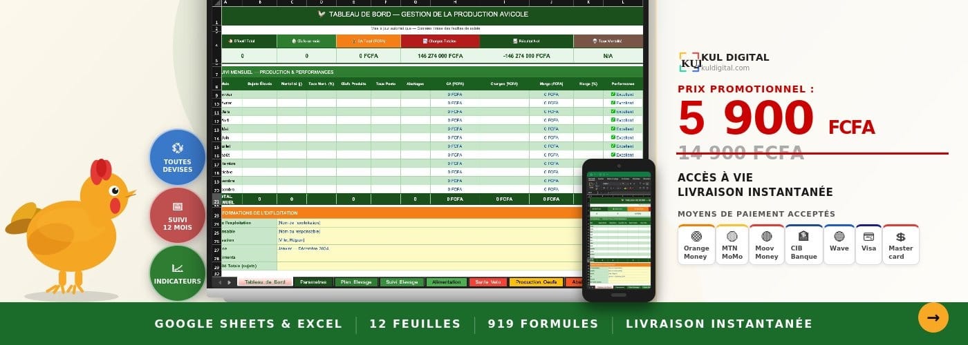 🐔 Gestion de la production Avicole