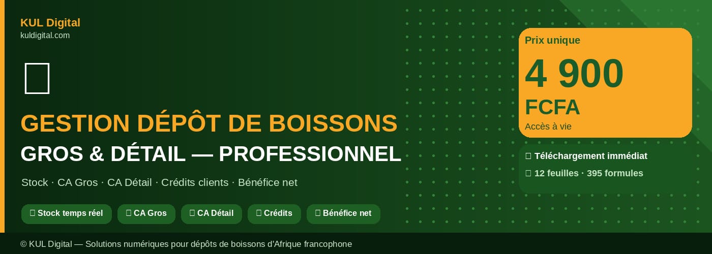 🍺 Gestion de boissons (gros et detail)